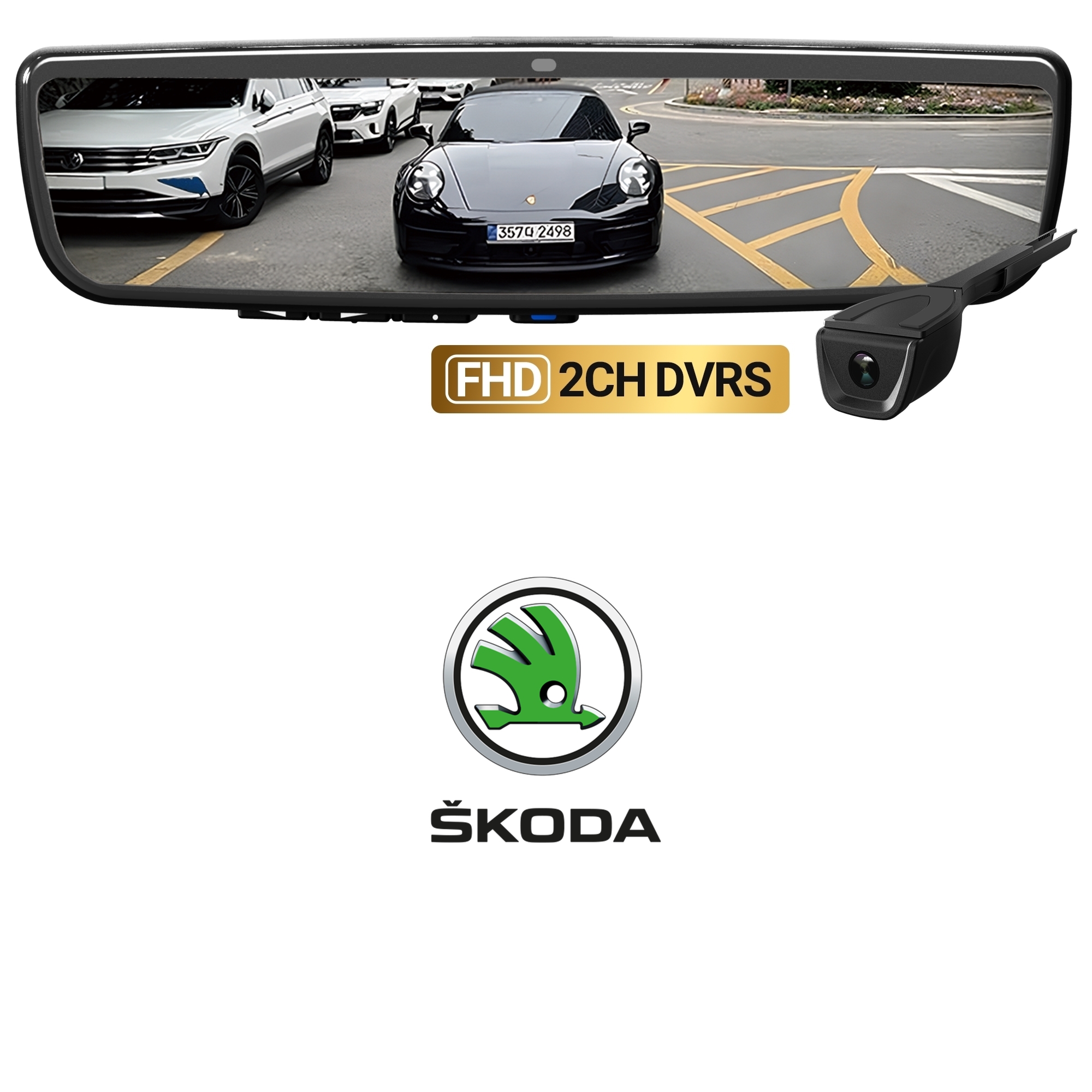 스코다 Superb OT-DCM PRO 3.0 디지털 룸미러 이미지